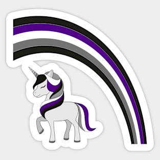 Asexual Unicorn Sticker